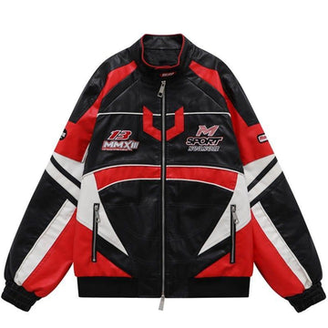 Makersluxe Motorcycle Jacket Color Block Patch