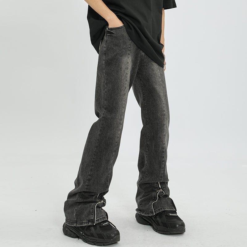 Makersluxe Washed Jeans Zip Cuffs