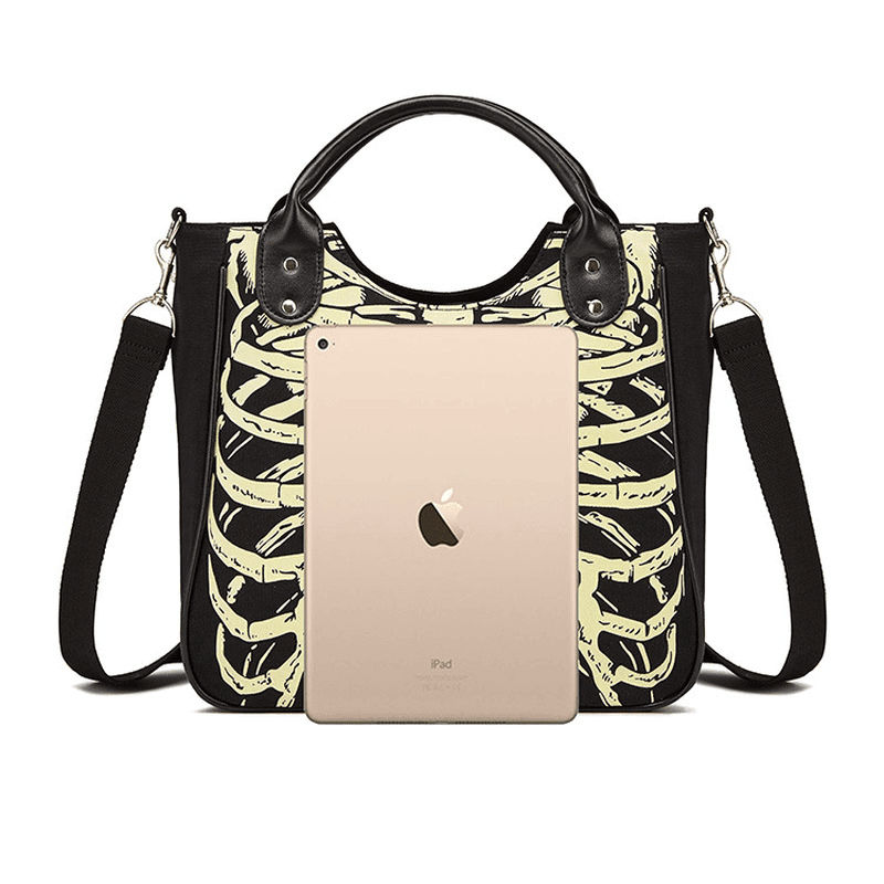 Makersluxe Skull Shoulder Bag with Zip Up