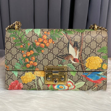 Gucci GG Blooms Supreme Canvas Beige Shoulder Bag
