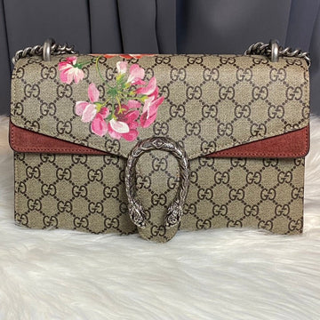 Gucci Dionysus GG Blooms Beige Canvas Shoulder Bag