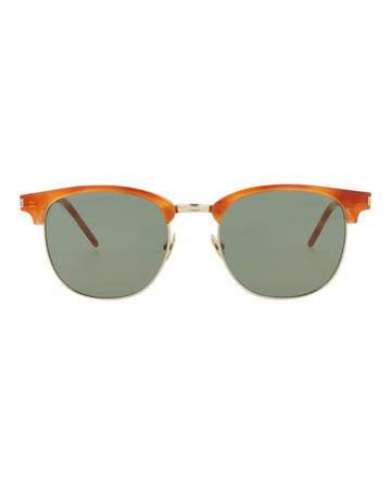 Saint Laurent Round-Frame Acetate Sunglasses Unisex-Adult SL108COMBI-30013279-001
