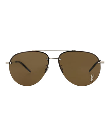 Saint Laurent Aviator-Frame Metal Sunglasses Unisex-Adult CLASSIC11F-30001169-006
