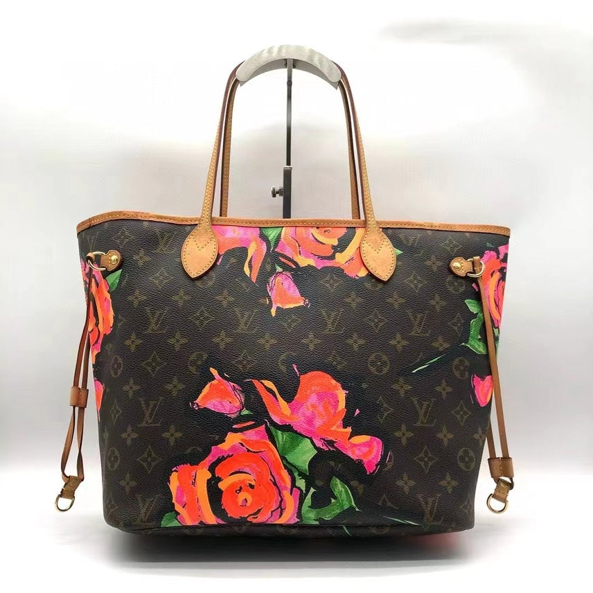 Louis Vuitton Neverfull MM Floral Tote Bag