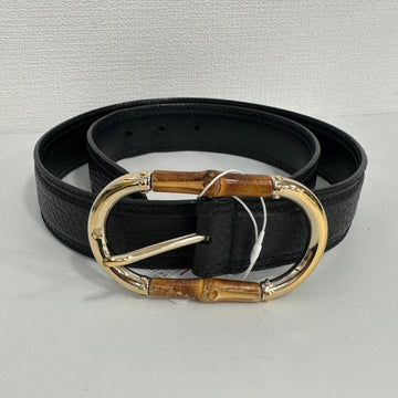 Gucci Bamboo Belt Black Leather 31-33”