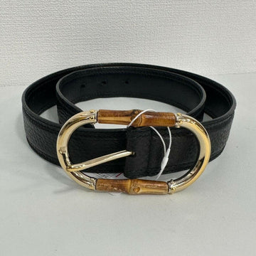 Gucci Bamboo Belt Black Leather 31-33”