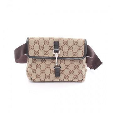 Gucci GG Canvas Belt Bag Beige 13x7 Inches Adjustable Strap