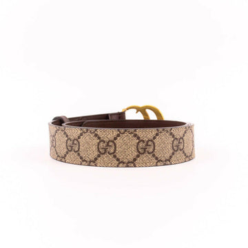Gucci Monogram Belt Brown GG Pattern 75cm 30in With Dustbag and Box
