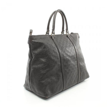 Gucci Sima Large Dark Brown Leather Tote Handbag