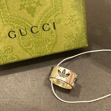 Gucci Adidas Silver Ring US Size 7.25 SV925