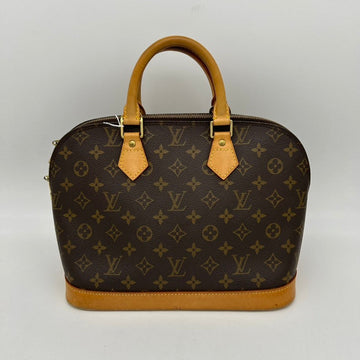 Louis Vuitton Alma Brown Monogram Canvas Handbag Medium