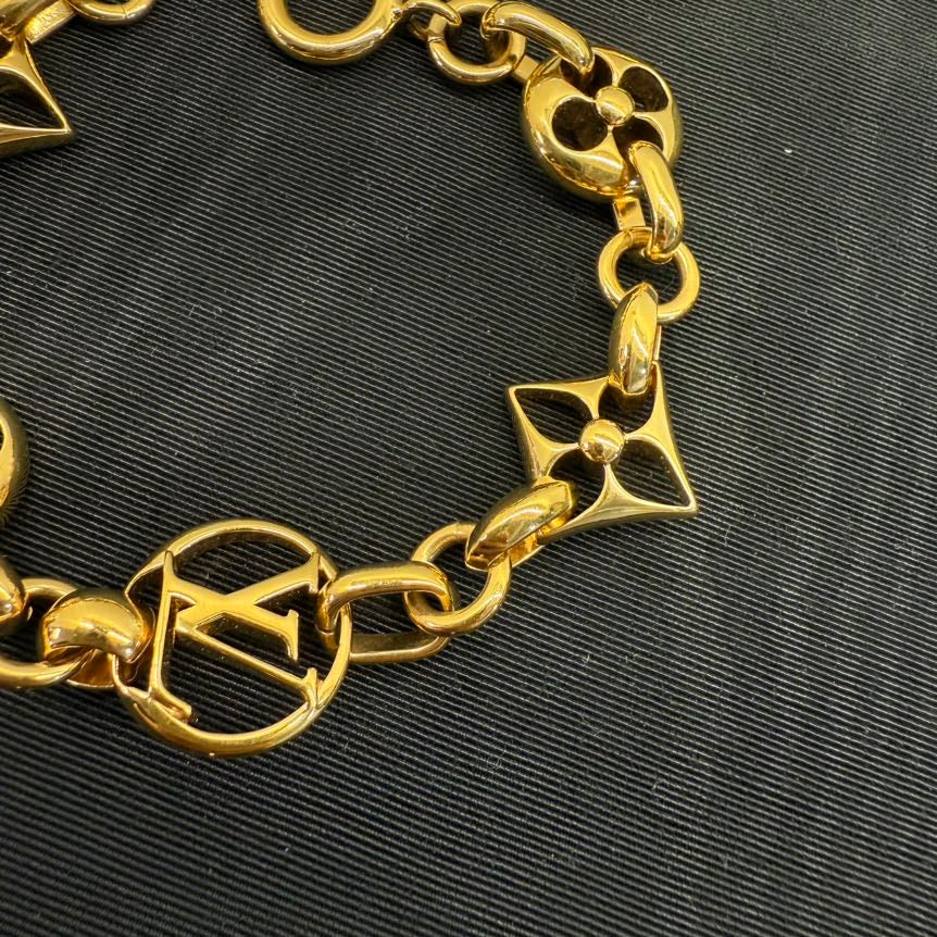 Louis Vuitton Gold Chain Bracelet 18-21cm