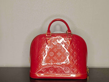 Louis Vuitton Alma PM Rouge Fauviste Vernis Leather Handbag