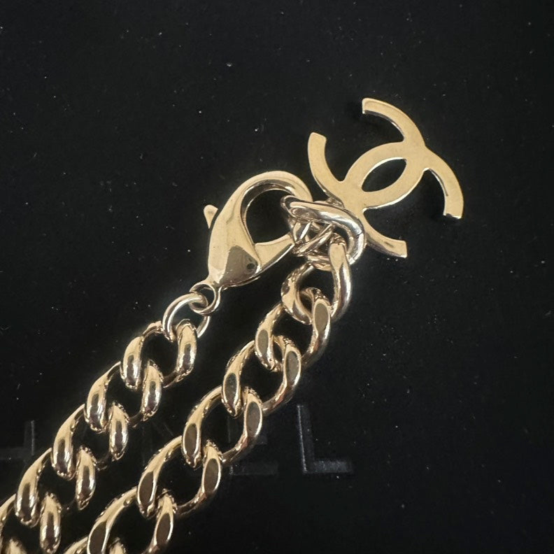Chanel Gold Coco Choker Necklace