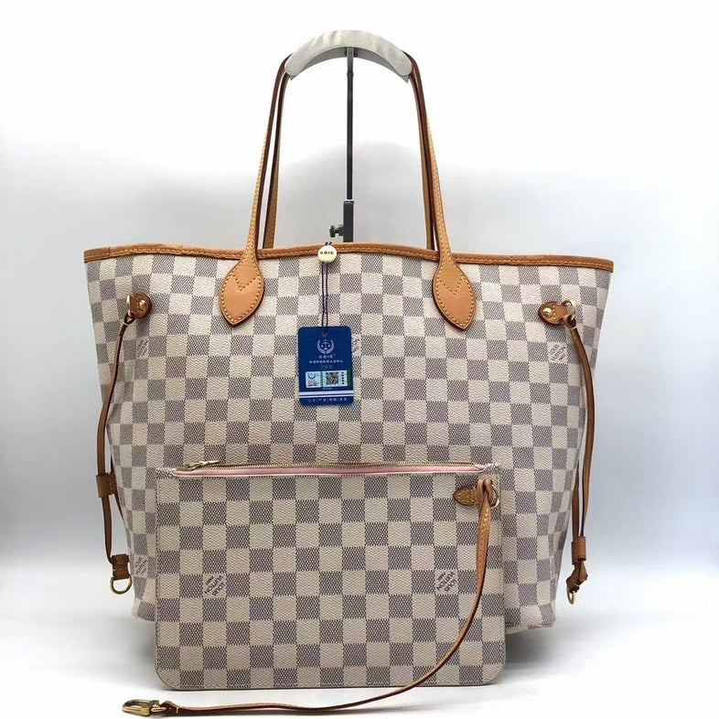 Louis Vuitton Neverfull Damier Azur Tote Bag Medium