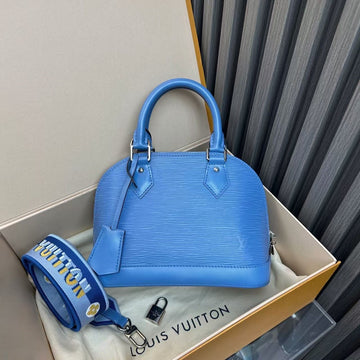 Louis Vuitton Alma BB Blue Epi Leather Handbag