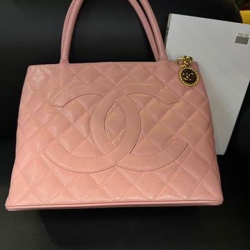 Chanel Cherry Blossom Pink Quilted Hilton Shoulder Bag 30cm