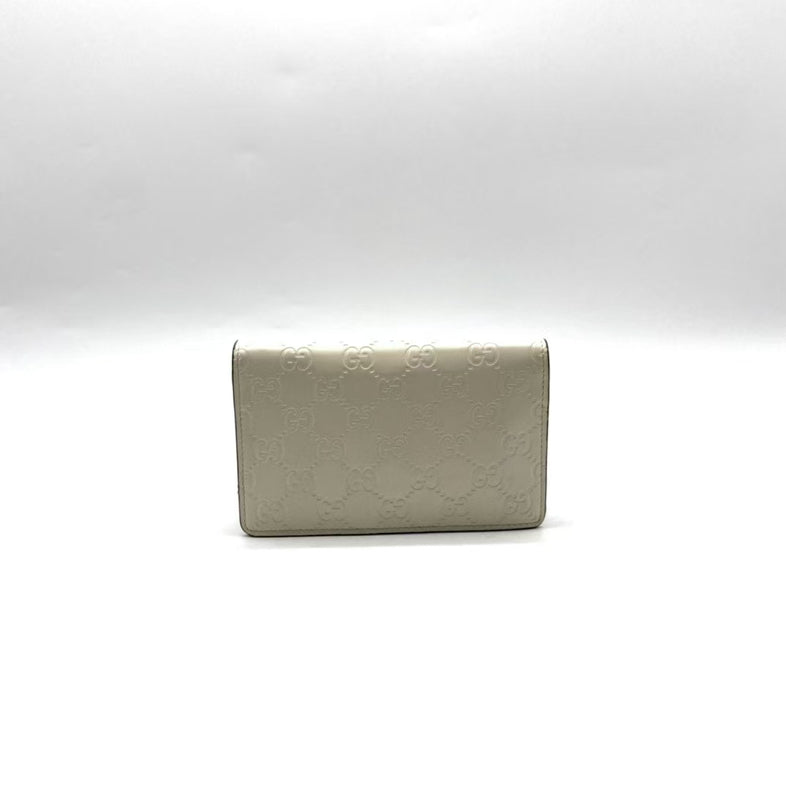 Gucci Beige Cherry GG Leather Crossbody Chain Bag Small