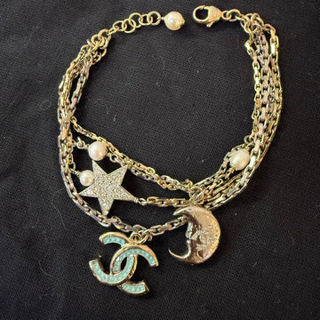 Chanel Coco Multicolor Rhinestone Charm Bracelet