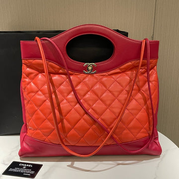 Chanel 31 Bag Red Quilted Leather 26 2018