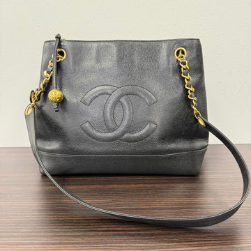 Vintage Chanel Caviar Leather Chain Tote Bag Series 2 N3645237