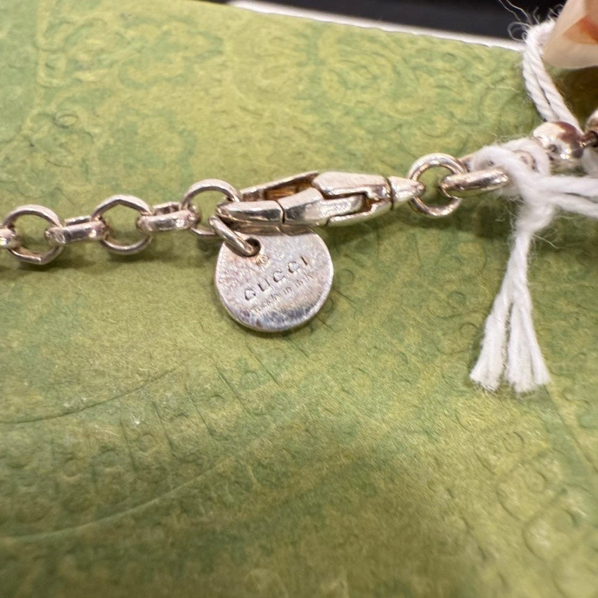 Gucci SV925 Silver Interlocking G Necklace