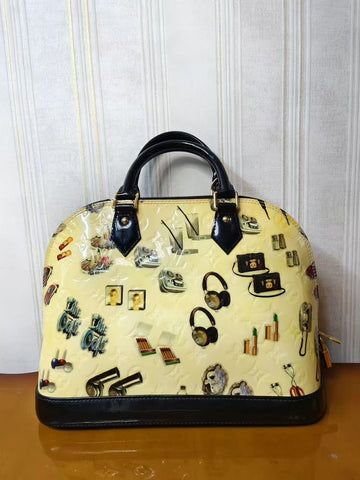 Louis Vuitton Alma Multicolor Canvas Handbag Medium