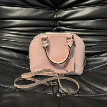 Louis Vuitton Alma BB Rose Ballerine Epi Leather Handbag