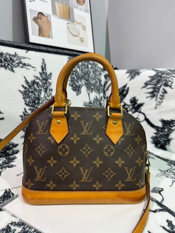 Louis Vuitton Alma BB Monogram Canvas Brown Handbag