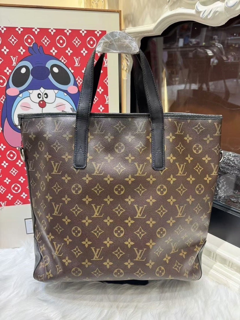Louis Vuitton Monogram Brown Tote Bag Large