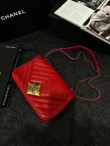 ??FLASH SALE??Chanel Limited Classical Flap Bag with Golden hardware Calfskin