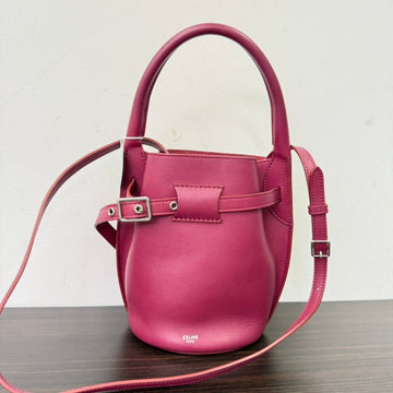 Celine Pink Leather 2way Bucket Bag