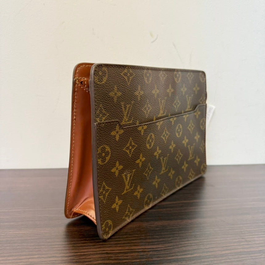 Louis Vuitton Monogram Brown Clutch Bag