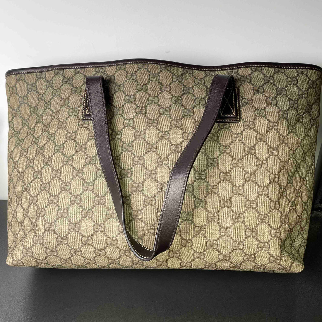 Gucci Monogram Beige Tote Bag