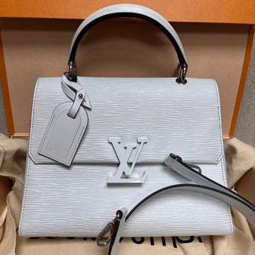 Louis Vuitton Cluny White Epi Leather Handbag Small
