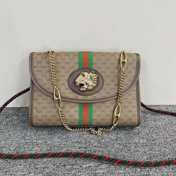 Gucci Beige Ophidia GG Supreme Coated Canvas Small Shoulder Bag