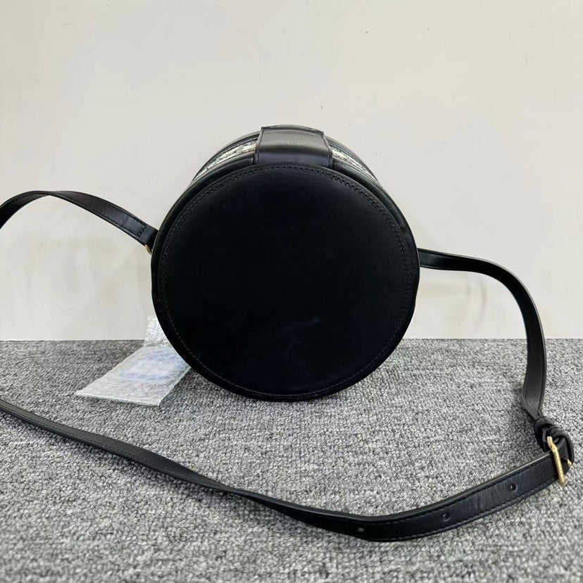 Celine Vanity Bag Black and White Monogram Crossbody