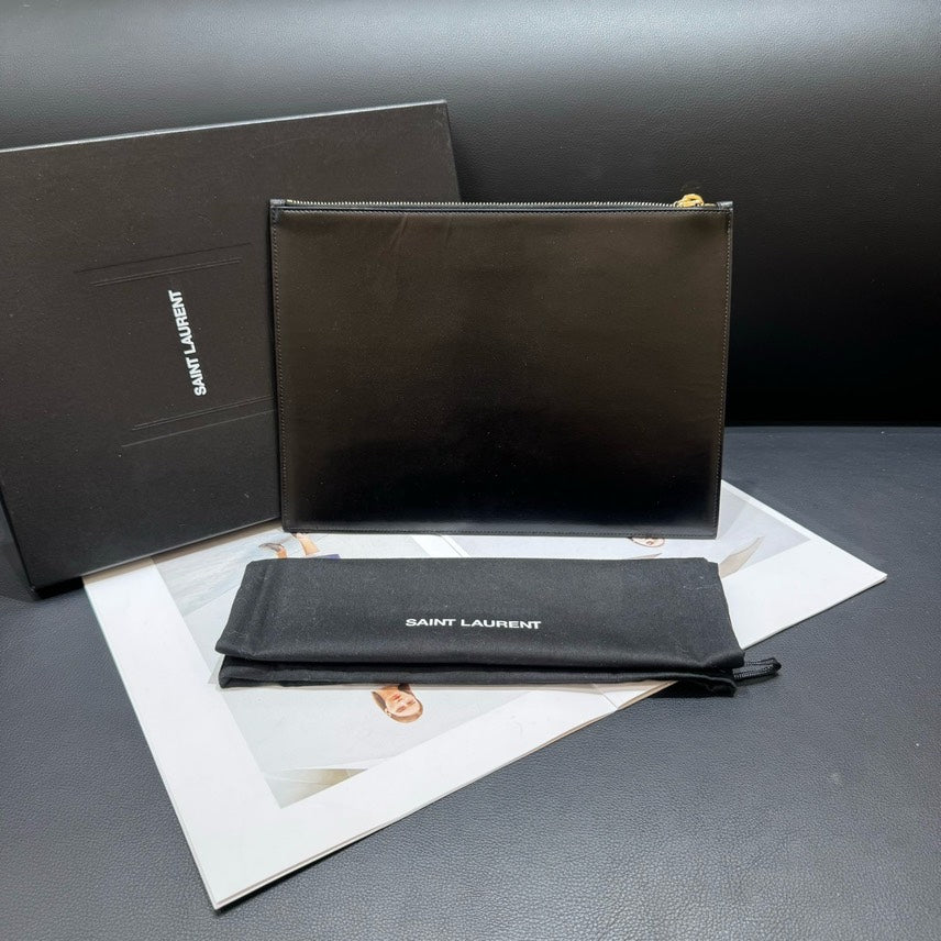 Saint Laurent Paris Black Clutch