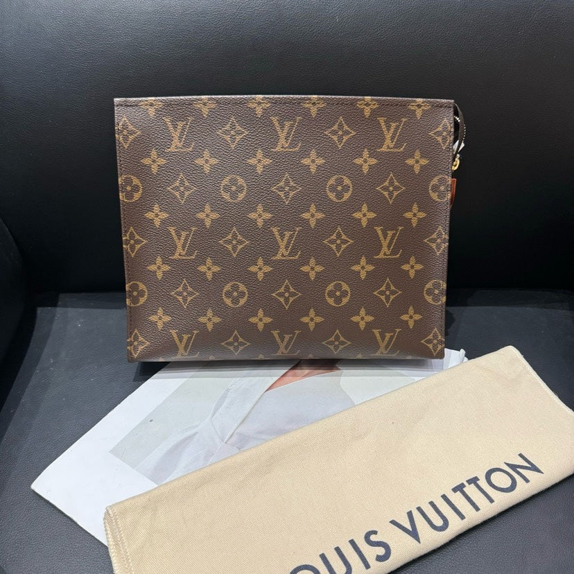 Louis Vuitton Monogram Brown Clutch Bag
