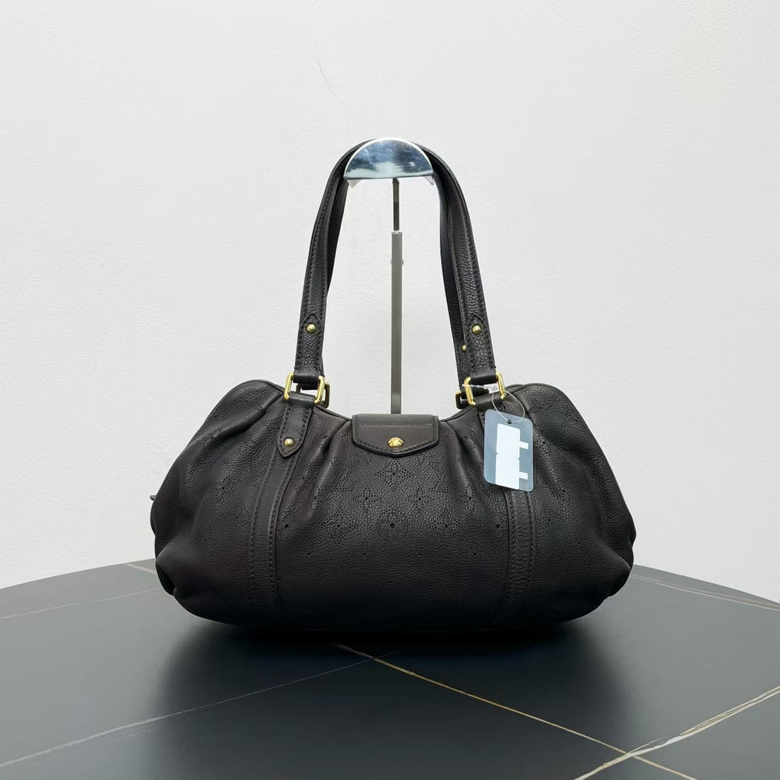 Louis Vuitton Mahina Leather Black Tote Bag