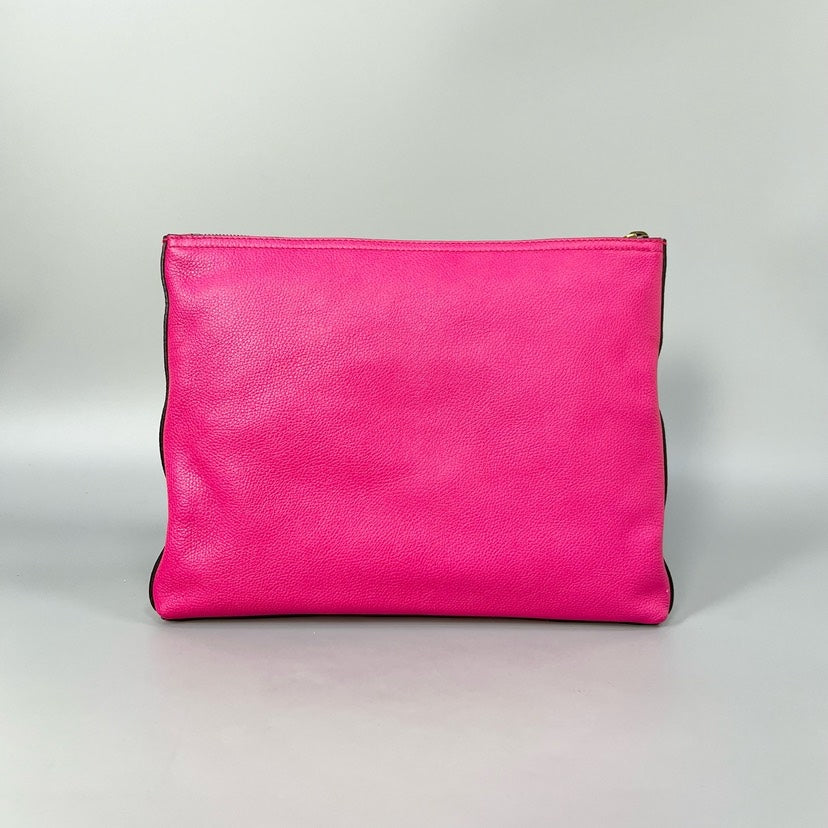 Gucci Pink Logo Clutch Bag