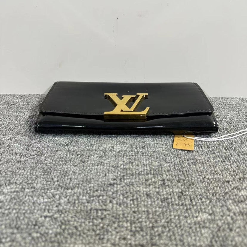 Louis Vuitton Black Patent Clutch