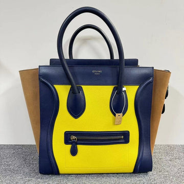 Celine Luggage Bag Tricolor Tote