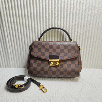Louis Vuitton Croisette Brown Checkered Handbag