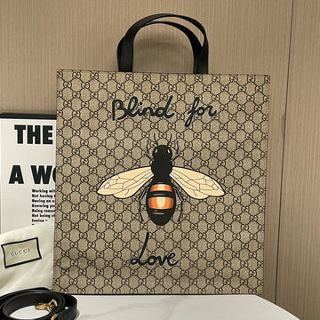 Gucci Blind for Love Beige Tote Bag