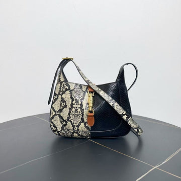 Gucci Jackie Black Snake Underarm Bag