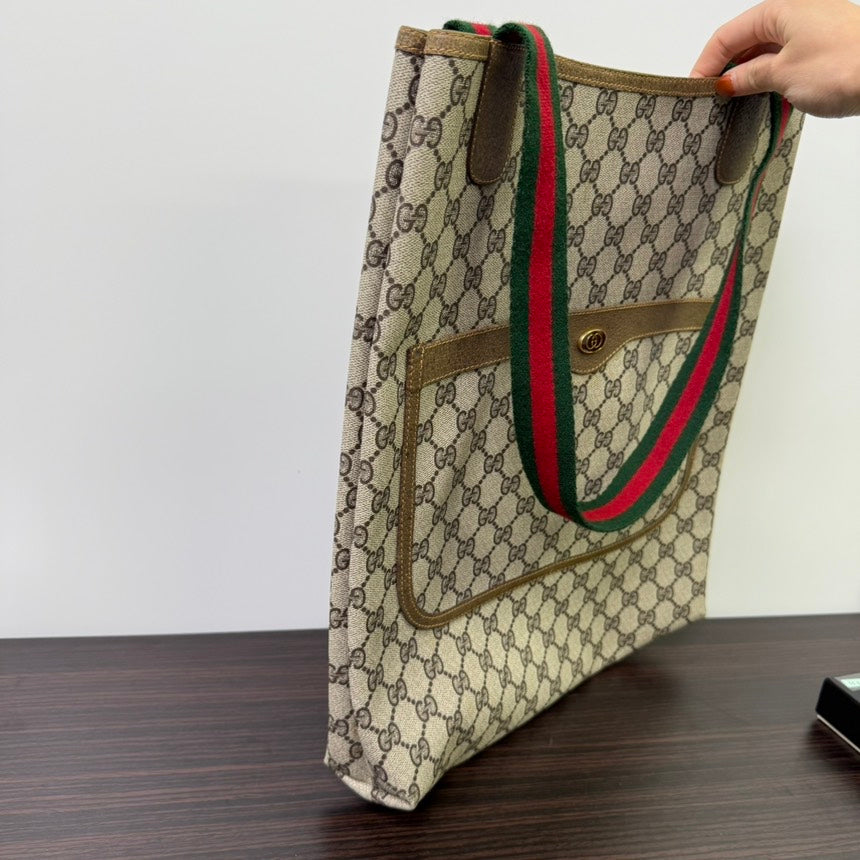 Gucci GG Canvas Beige Tote Bag