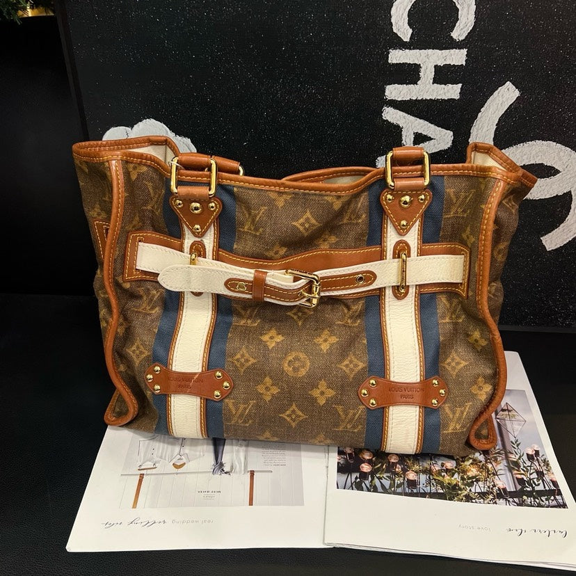 Louis Vuitton Limited Edition Monogram Canvas Tote Handbag