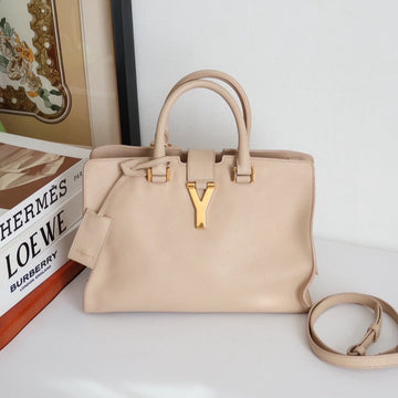 Yves Saint Laurent Cabas Chyc Beige Handle Bag with Strap