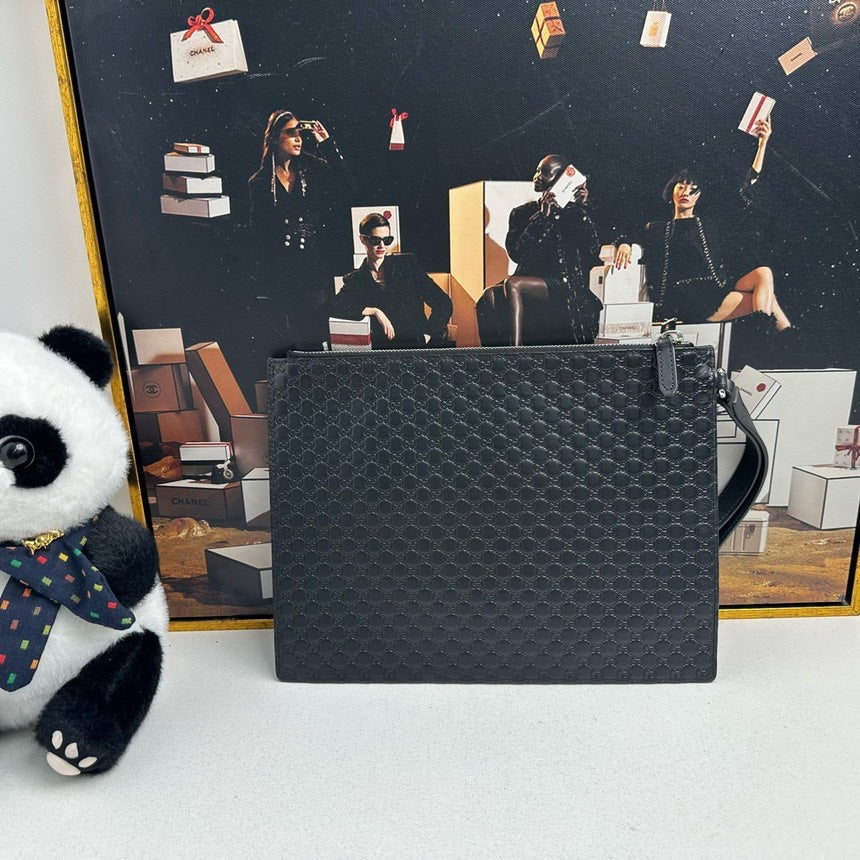 Gucci Black Wristlet Clutch Bag